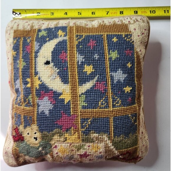 Vtg pillow K.C. Diddel Moon Stars 80s nostalgia childhood celestial whimsical - Picture 3 of 5